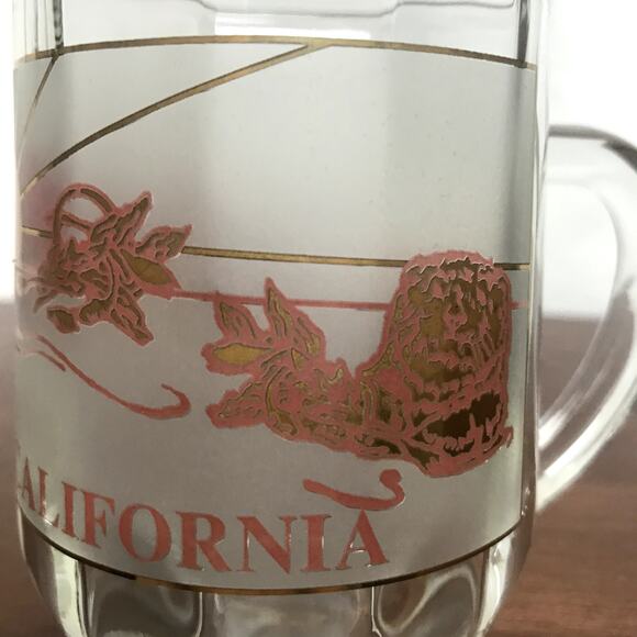 Unbranded Monterey California VTG Glass Souvenir Graphic Coffee Mug With Otters - Picture 6 of 9